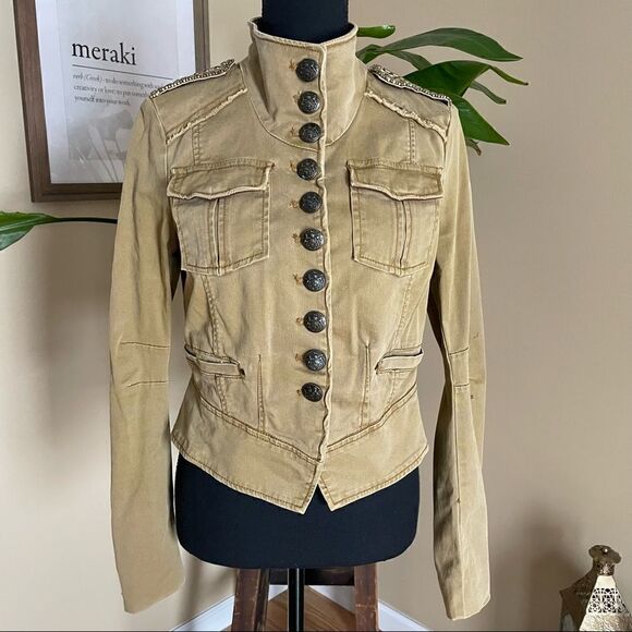 𝅺Free People Shrunken Officer Jacket - Picture 1 of 15